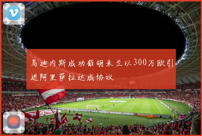 乌迪内斯成功截胡米兰以300万欧引进阿里萨拉达成协议